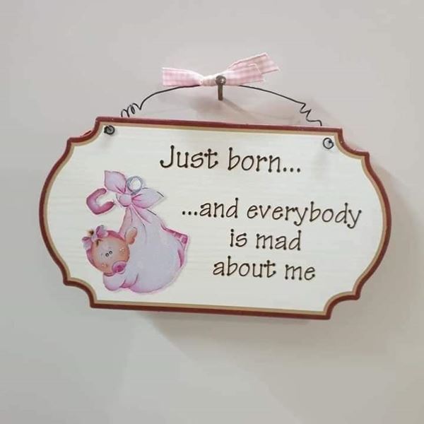 Picture of JUST BORN PINK DECOR